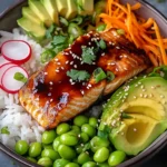 Frische Teriyaki-Lachs-Bowls First Image First Image