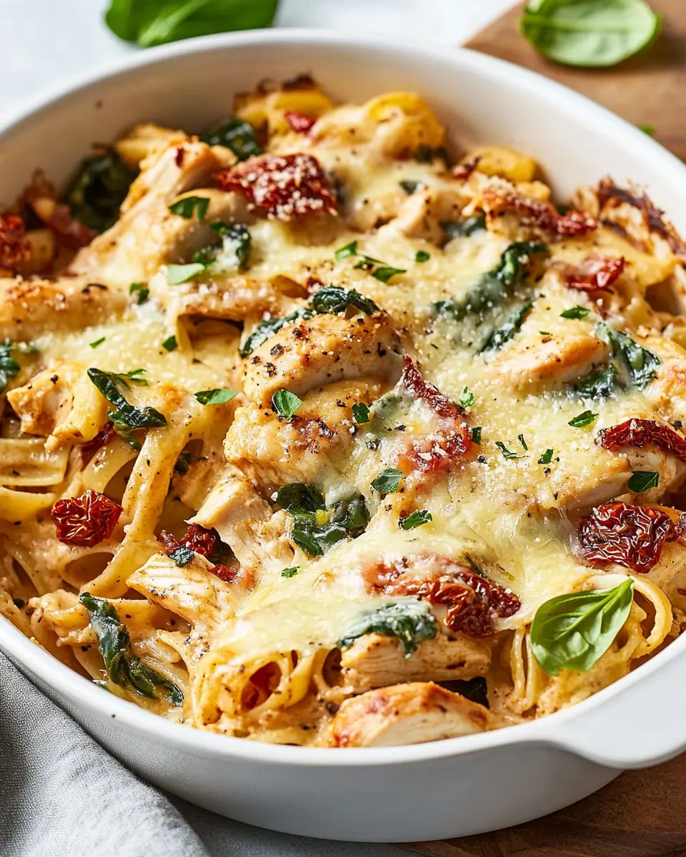 Cremiger Tuscan Chicken Pasta-Auflauf: Indulgent Comfort Food 7