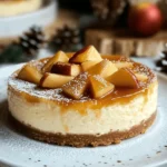 WEIHNACHTLICHER KÄSEKUCHEN MIT BRATAPFEL First Image First Image
