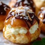 Kokos-Karamell Cream Puffs First Image First Image