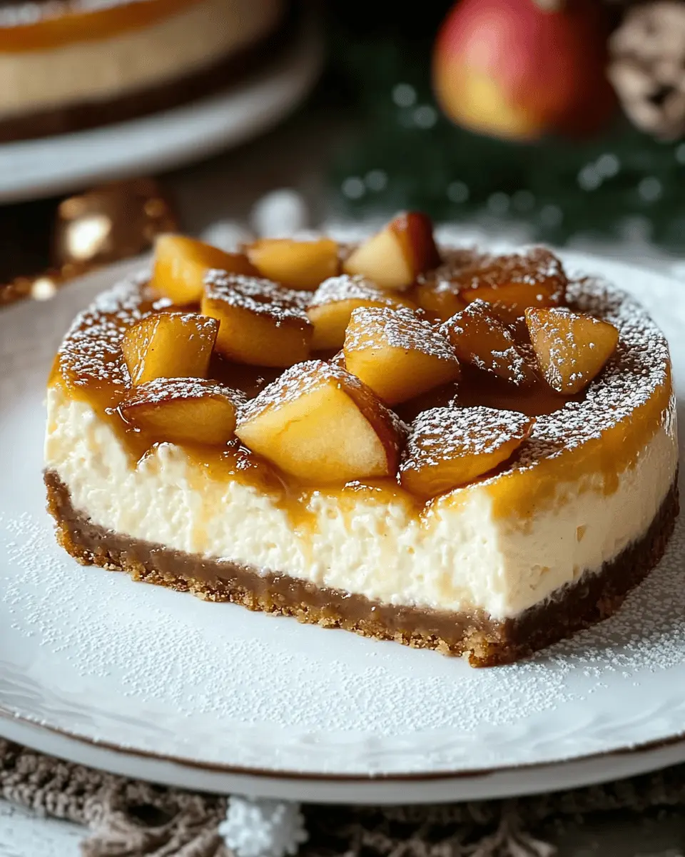Weihnachtlicher Käsekuchen mit Bratapfel: Indulgent Holiday Bliss 7