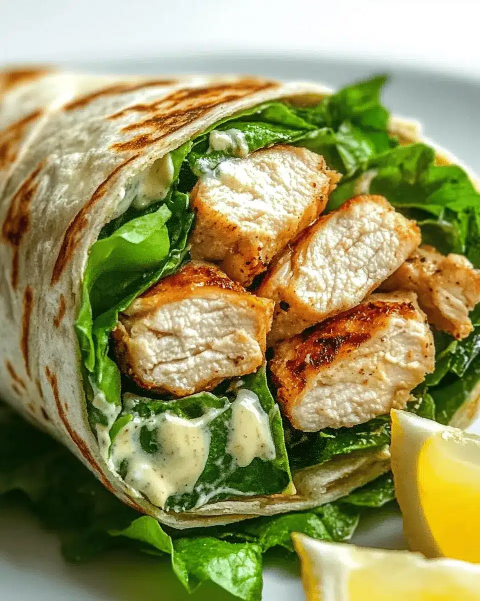 Perfekter Chicken Caesar Wrap Rezept First Image First Image