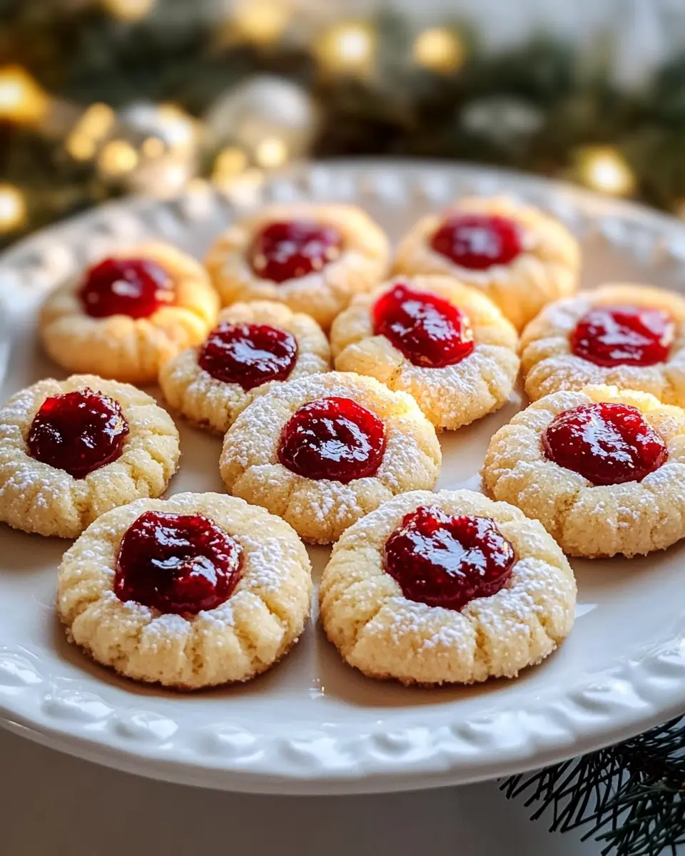 CHRISTMAS THUMBPRINT COOKIES RECIPE First Image First Image