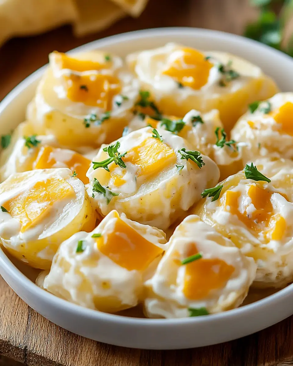 Kartoffelsalat mit Cheddar First Image First Image