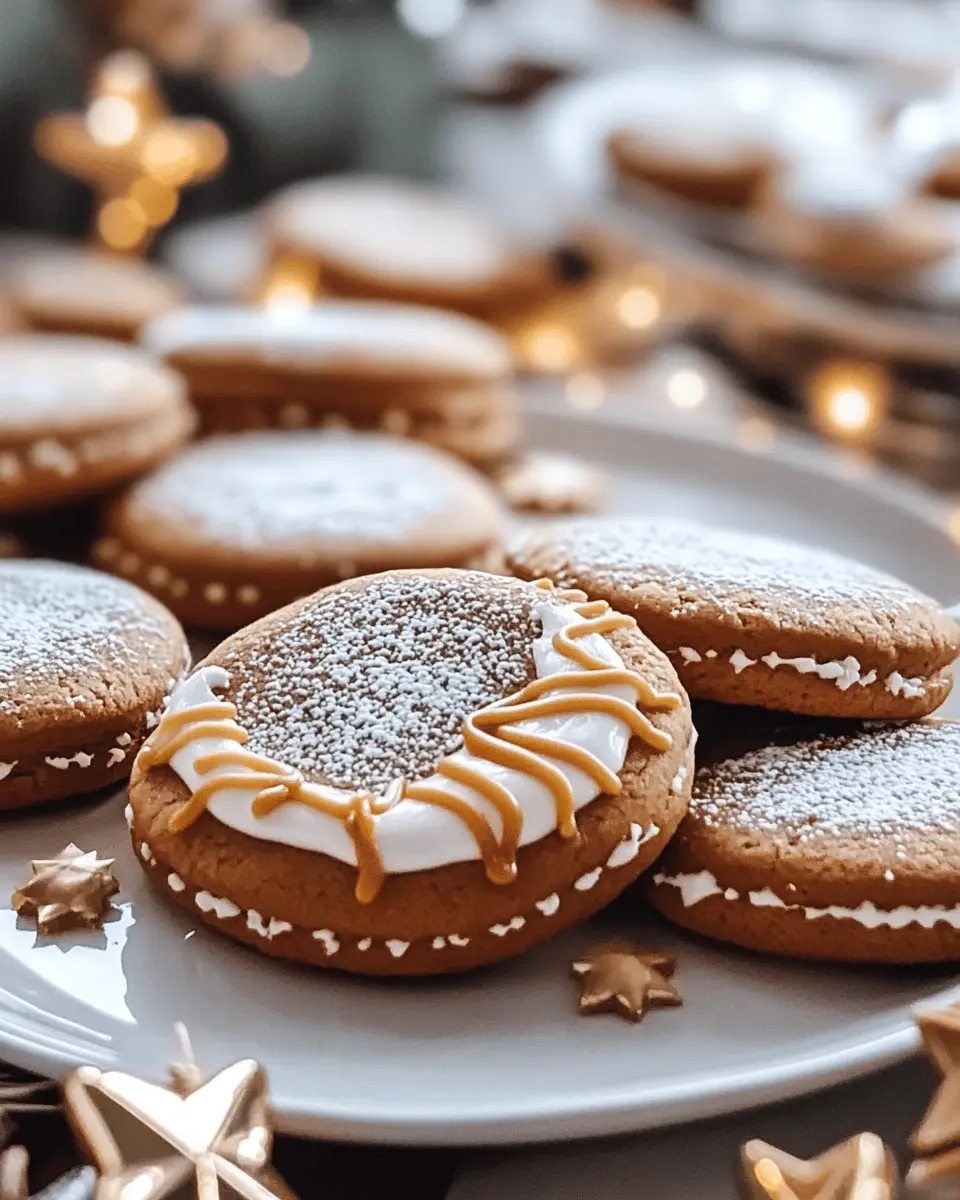 LEBKUCHENKEKSE MIT VANILLE LIKOERCREME SALZKARAMELL First Image First Image