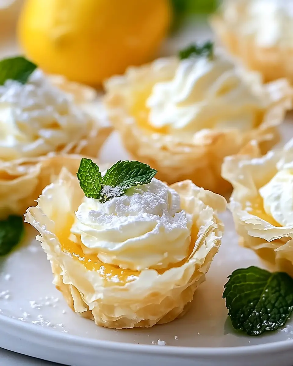 Phyllo-Teig-Törtchen mit Zitrone und Mascarpone First Image First Image