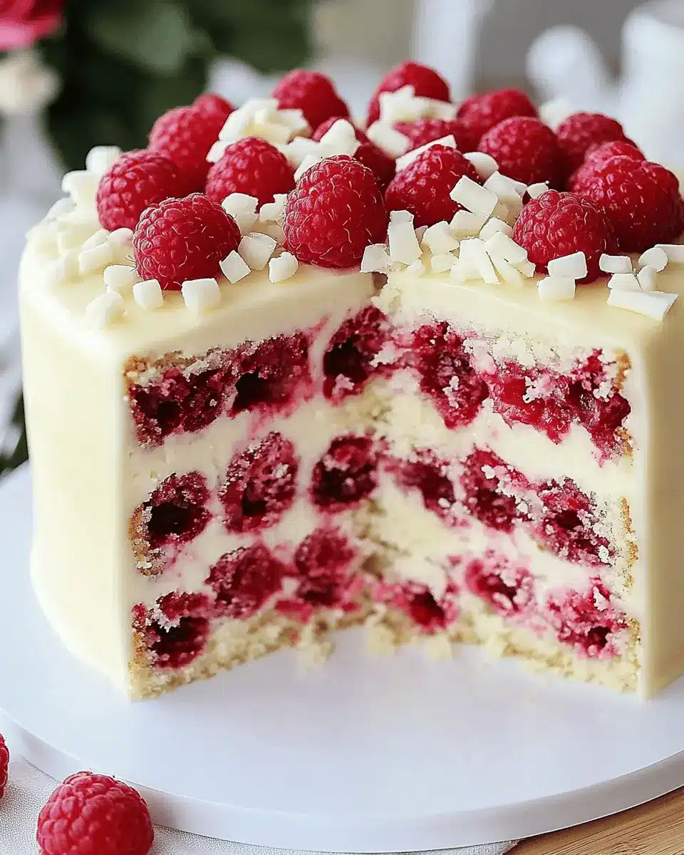 WEISSER SCHOKOLADEN HIMBEER KUCHEN First Image First Image