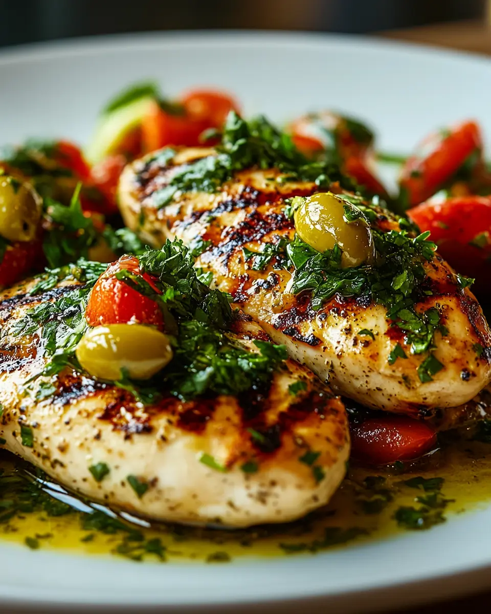 Gegrilltes Hähnchen mit Petersilien-Oliven-Sauce: Juicy Delight! 6