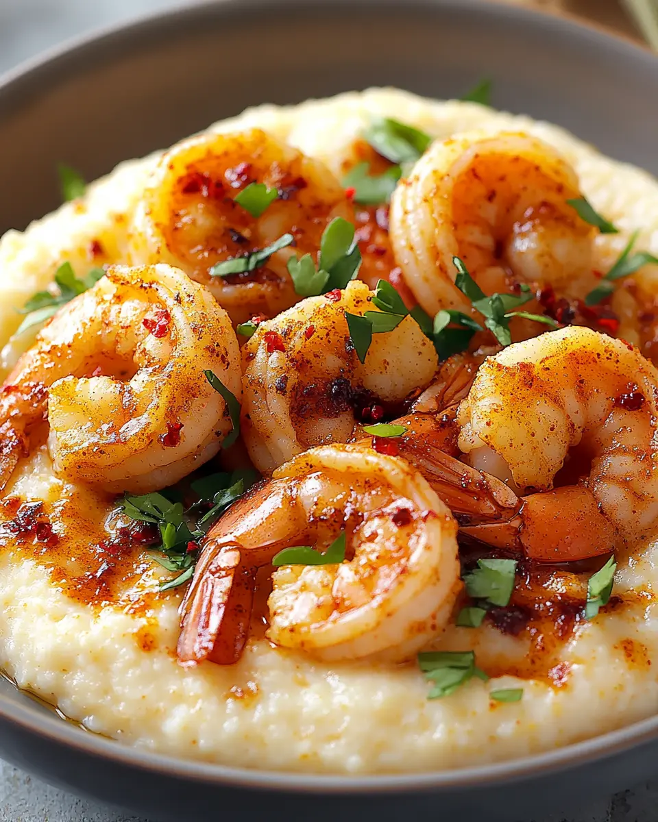 Würzige Cajun-Garnelen mit cremigen Grits: A Soulful Delight 5