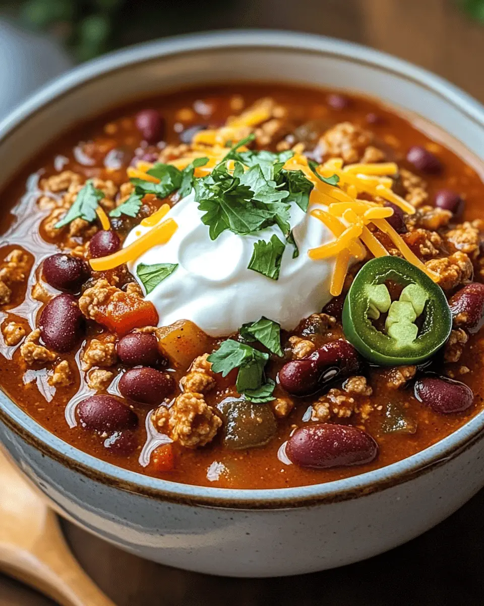 AWARD WINNING TURKEY CHILI REZEPT First Image First Image