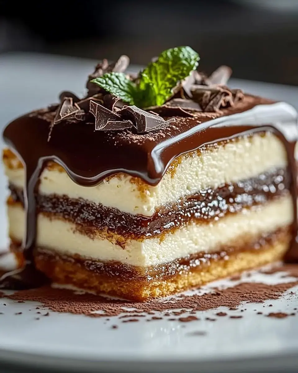 Kalter Puddingkekskuchen mit Schokoladenganache: Irresistibly Decadent! 5