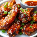 Zuckerfreie scharfe koreanische Air Fryer Flügel First Image First Image