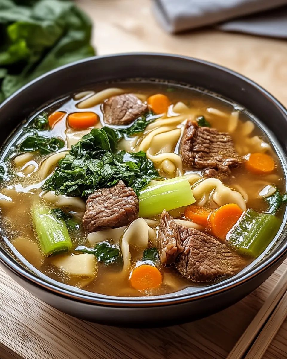 Nudelsuppe mit Rindfleisch: A Cozy Bowl of Comfort Delight 7