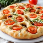 Focaccia mit Tomaten First Image First Image