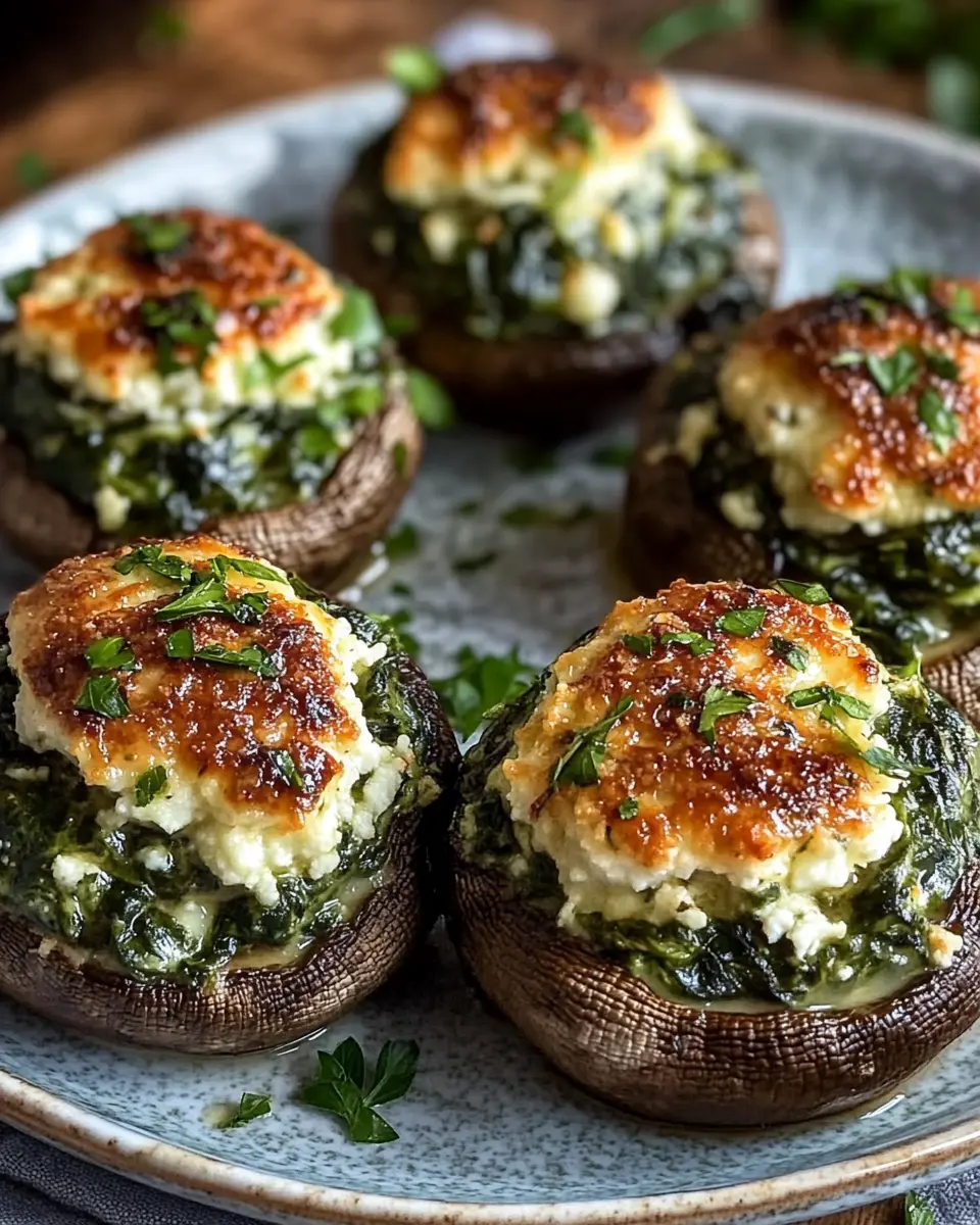 Spinat-Feta gefüllte Champignons: Irresistibly Savory Delights 6 czkzuwjottr4vp513msd