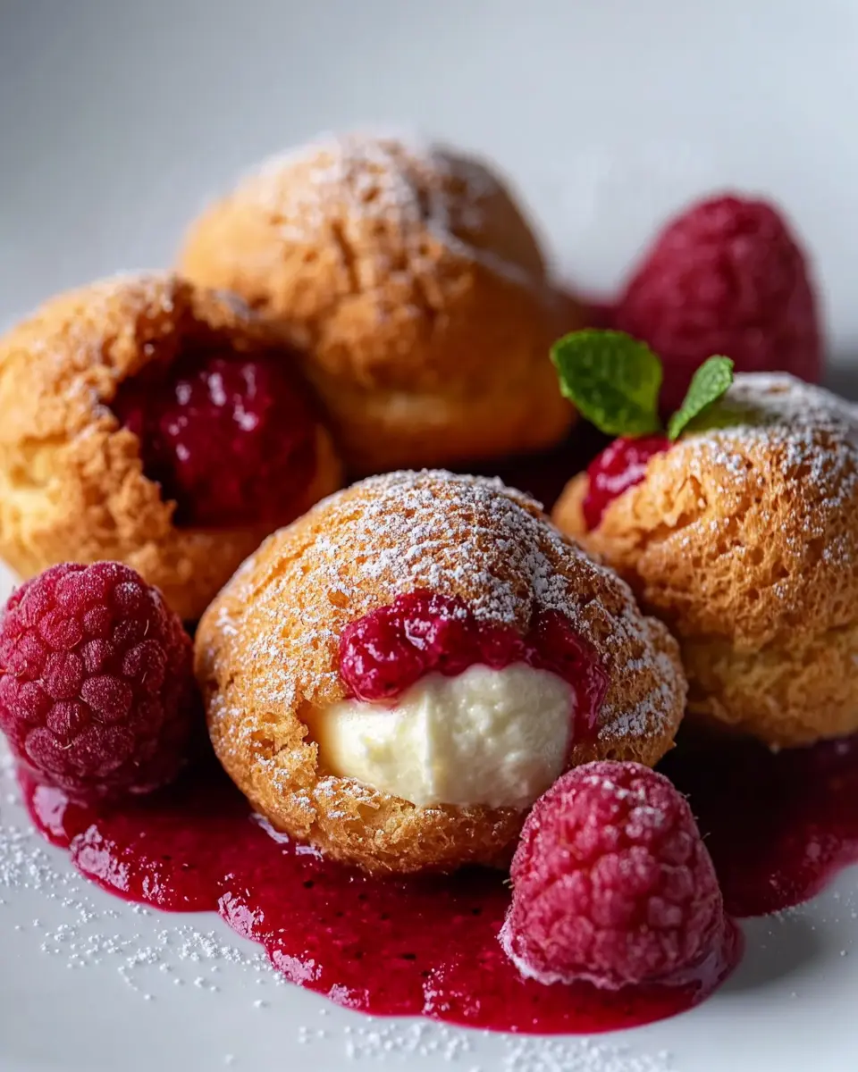 Herz Choux au Craquelin: Irresistibly Crunchy Raspberry Cream Puffs 6