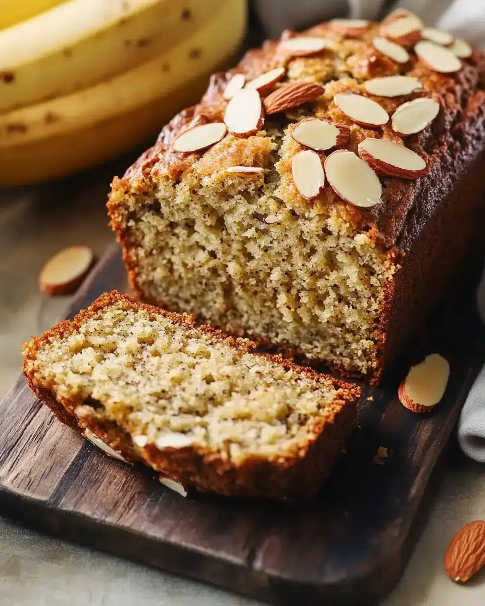 Bananenbrot mit Mandeln – Einfaches Rezept für ein saftiges, nussiges Aroma First Image First Image