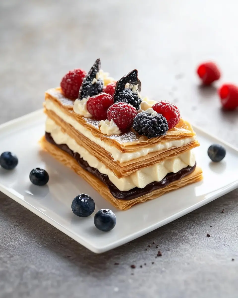 Mille-feuille mit Frischkäsecreme First Image First Image