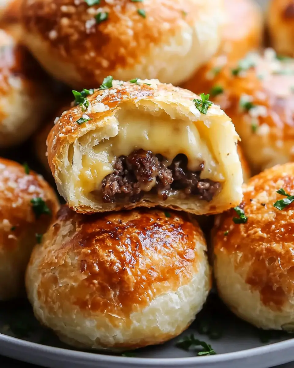  Knoblauch-Parmesan-Cheeseburger-Bomben First Image First Image