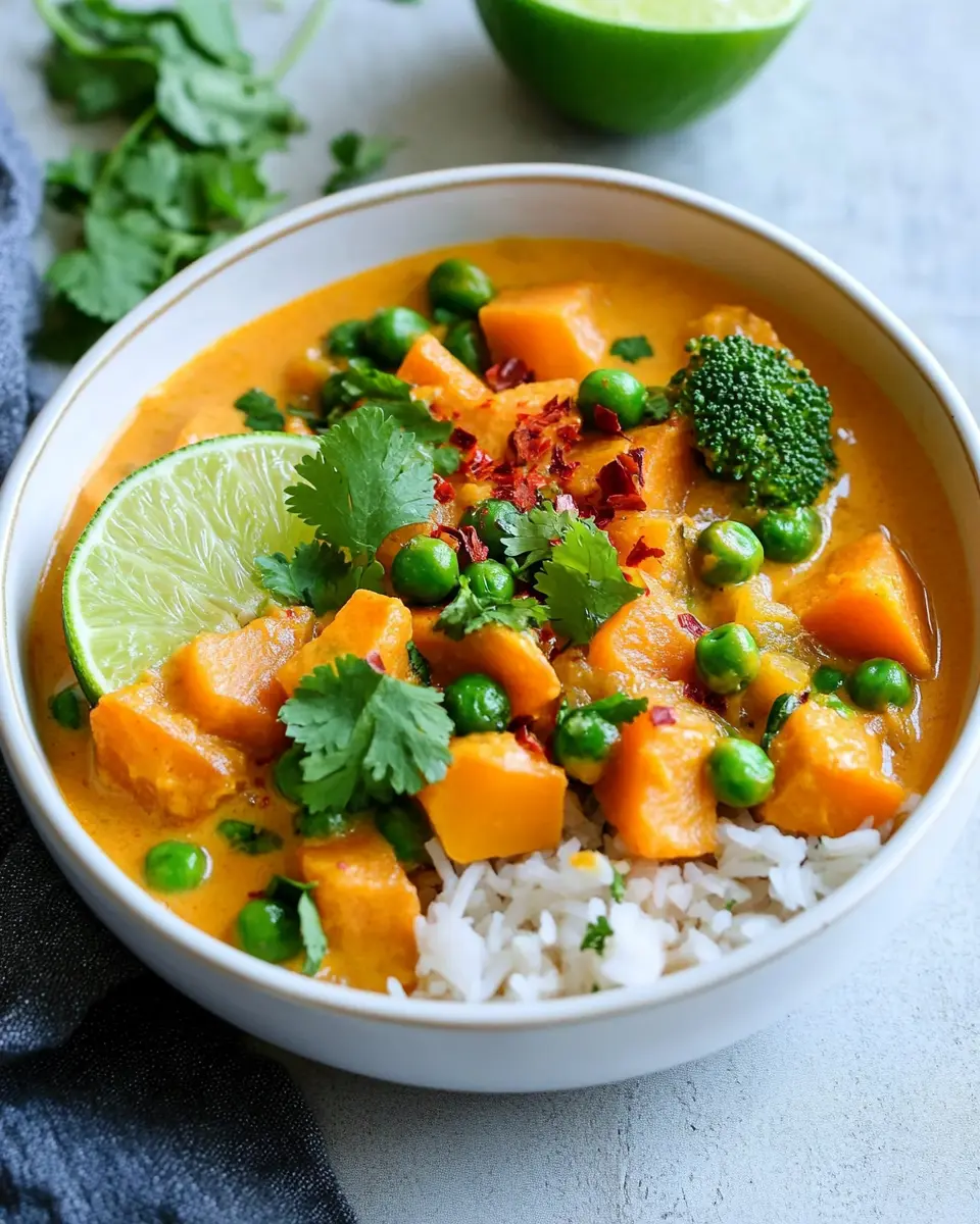 Süßkartoffel-Curry mit Kokosmilch – einfach und gesund First Image First Image