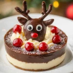Rentier-Dessert zu Weihnachten First Image First Image