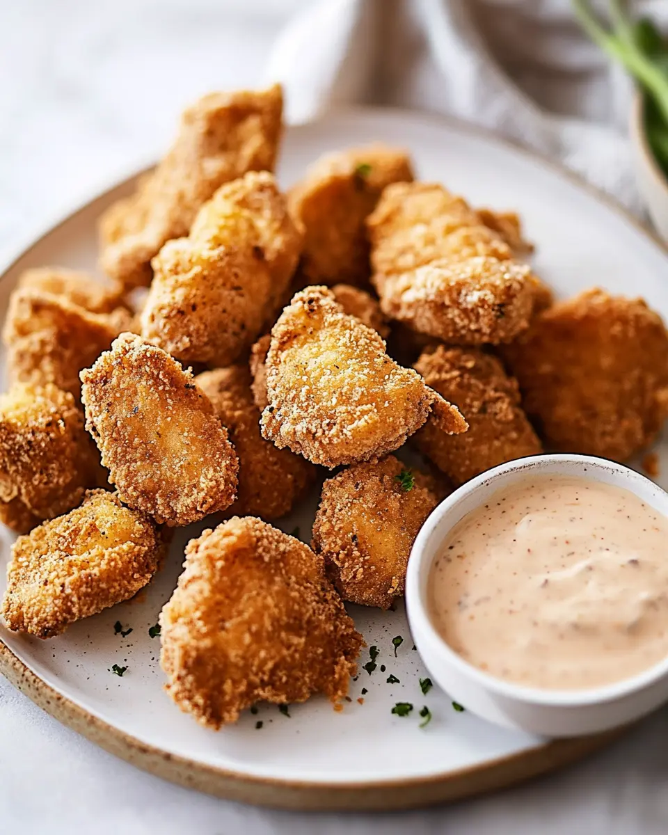 Vegane Chicken Nuggets: Irresistibly Crispy Oyster Mushroom Bites