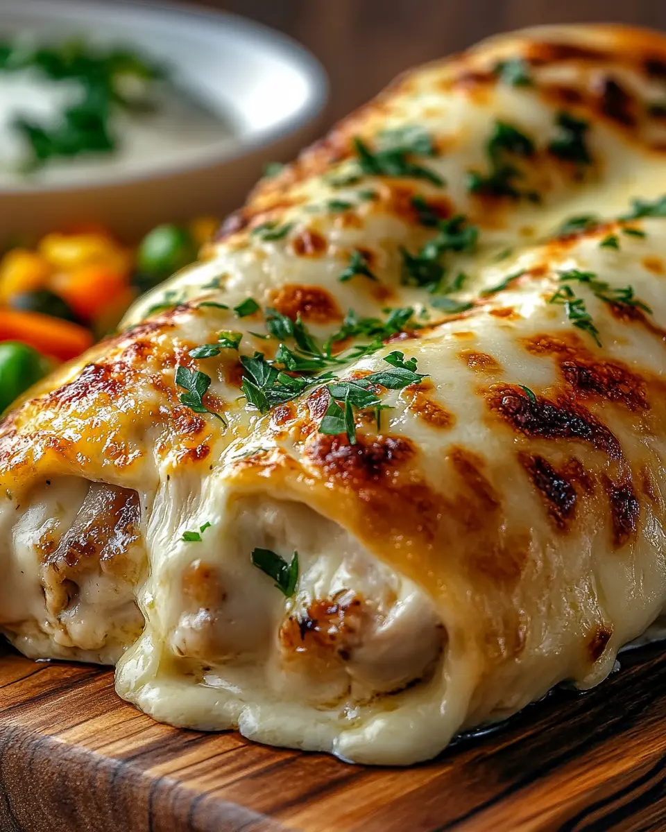 Gemütliches Hähnchen mit Käse und Knoblauch First Image First Image