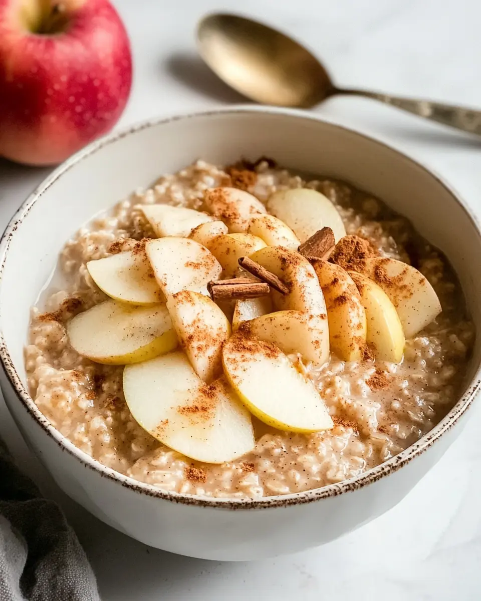 Zimt Apfel Porridge – Bestes Frühstück in 9 Minuten First Image First Image