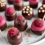 Schokoladen Himbeer Cake Pops – Fruchtig, Schokoladig und Glutenfrei First Image First Image