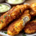 Keto-Hähnchenstreifen mit Schweineschwartenkruste – Knusprig und kohlenhydratfrei! First Image First Image