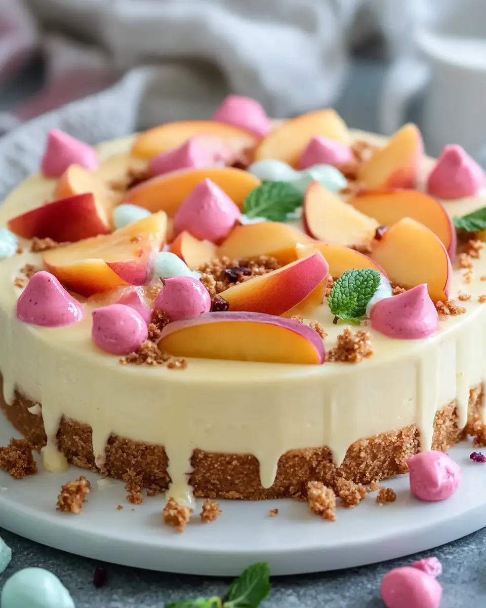 Fantatorte mit Schmandcreme: Indulgent Peach Dessert Delight 7 npy52zoj5ylvnd3gm7u4