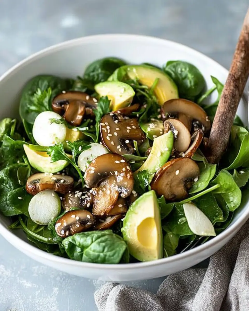Spinatsalat mit Champignons und Avocado: The Best Fresh Twist 5
