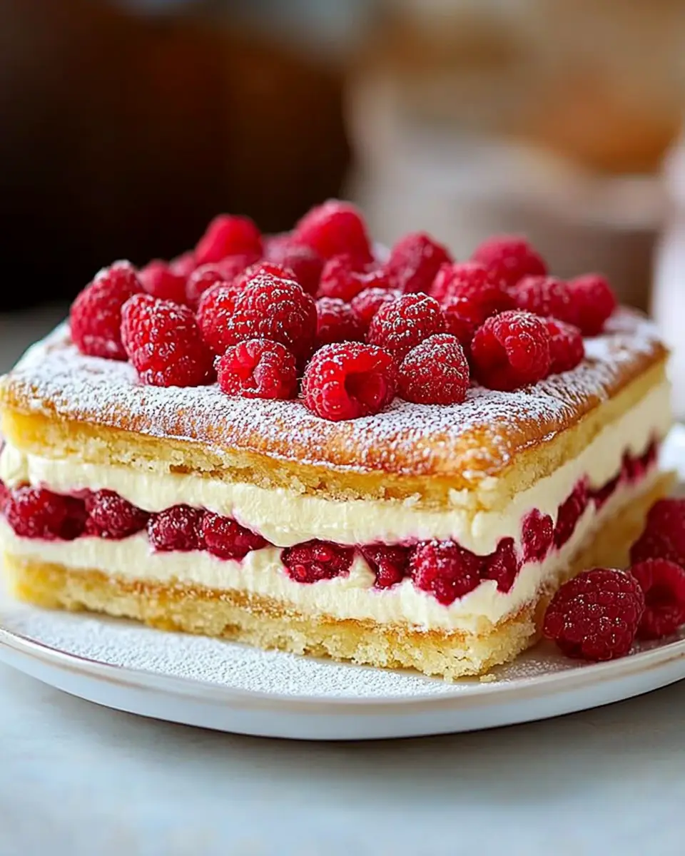 Windbeuteltorte mit Himbeeren ganz einfach gemacht First Image First Image