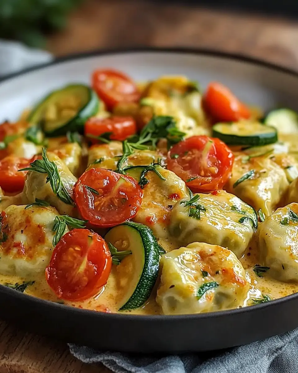 Cremige Maultaschenpfanne mit Zucchini und Tomaten – schnell & unglaublich lecker First Image First Image