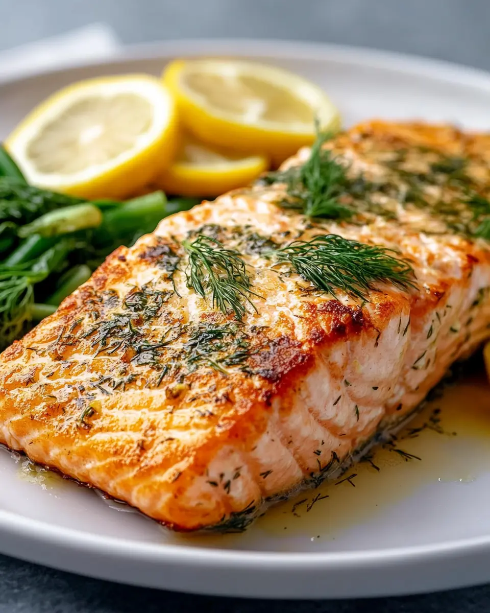 Limonen-Dill-Krusten-Lachs aus der Heißluftfritteuse First Image First Image