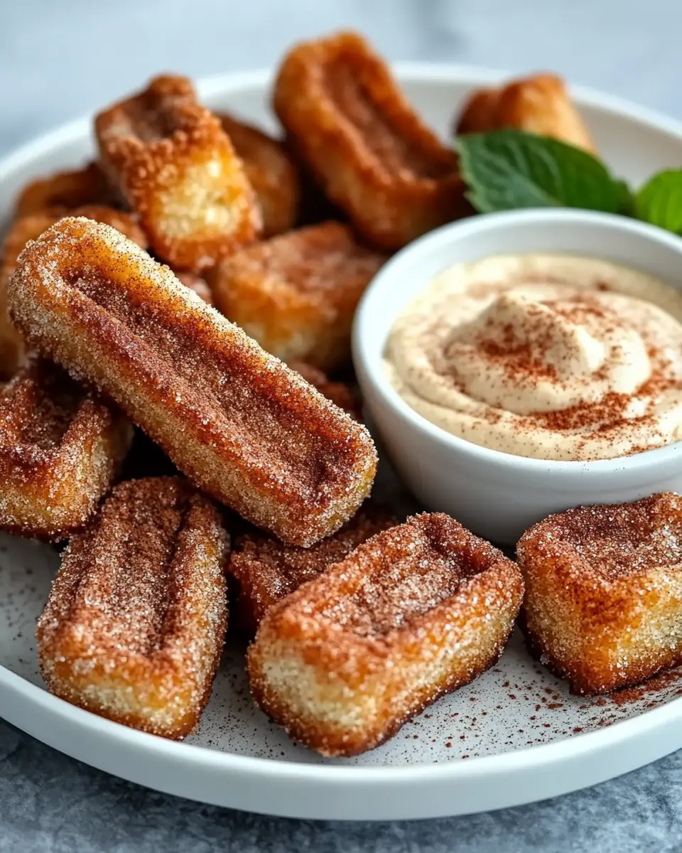 Keto Spanische Churro-Bites mit Zimt-Vanille-Creme First Image First Image