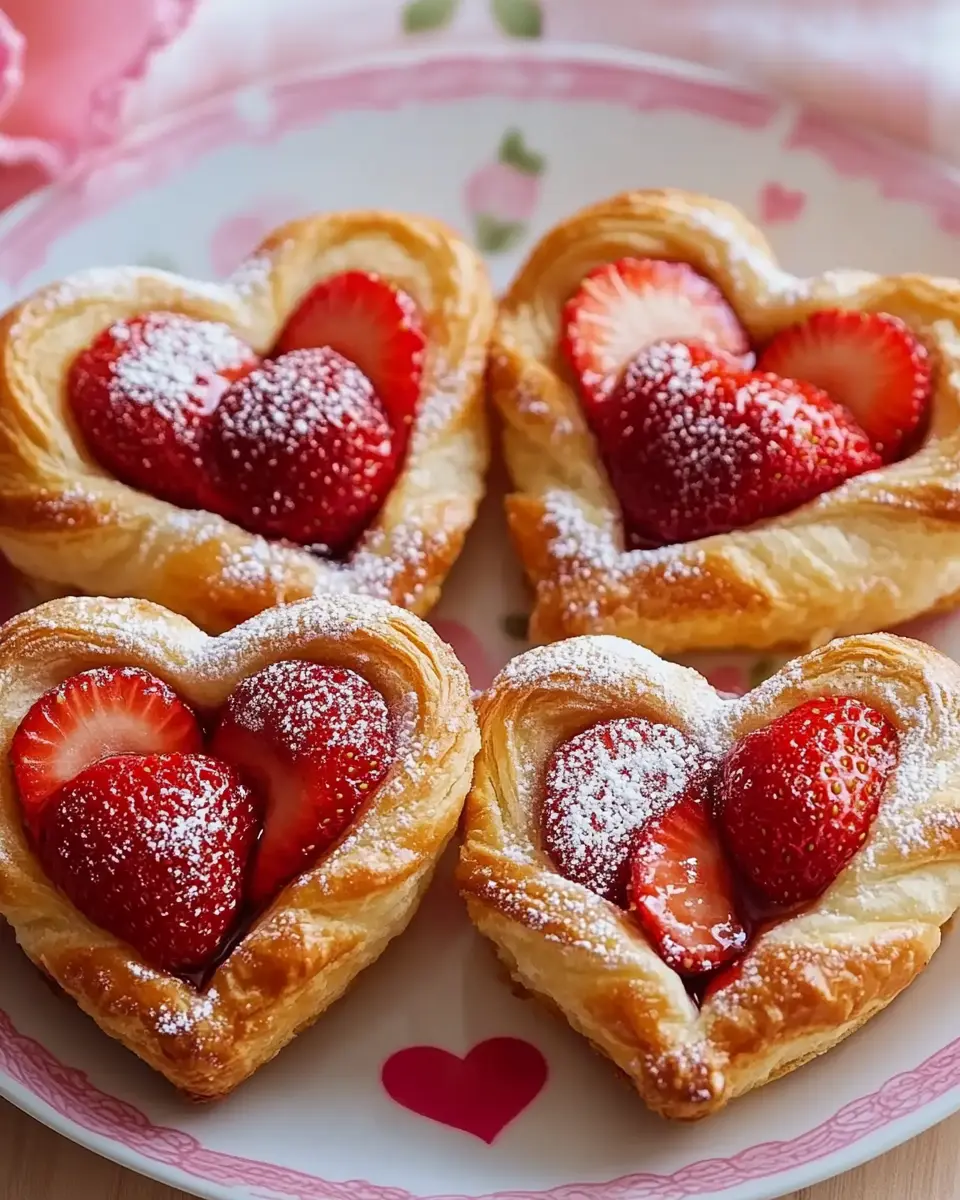 Blätterteigherzen mit Erdbeeren: Süßes Rezept zum Verlieben First Image First Image