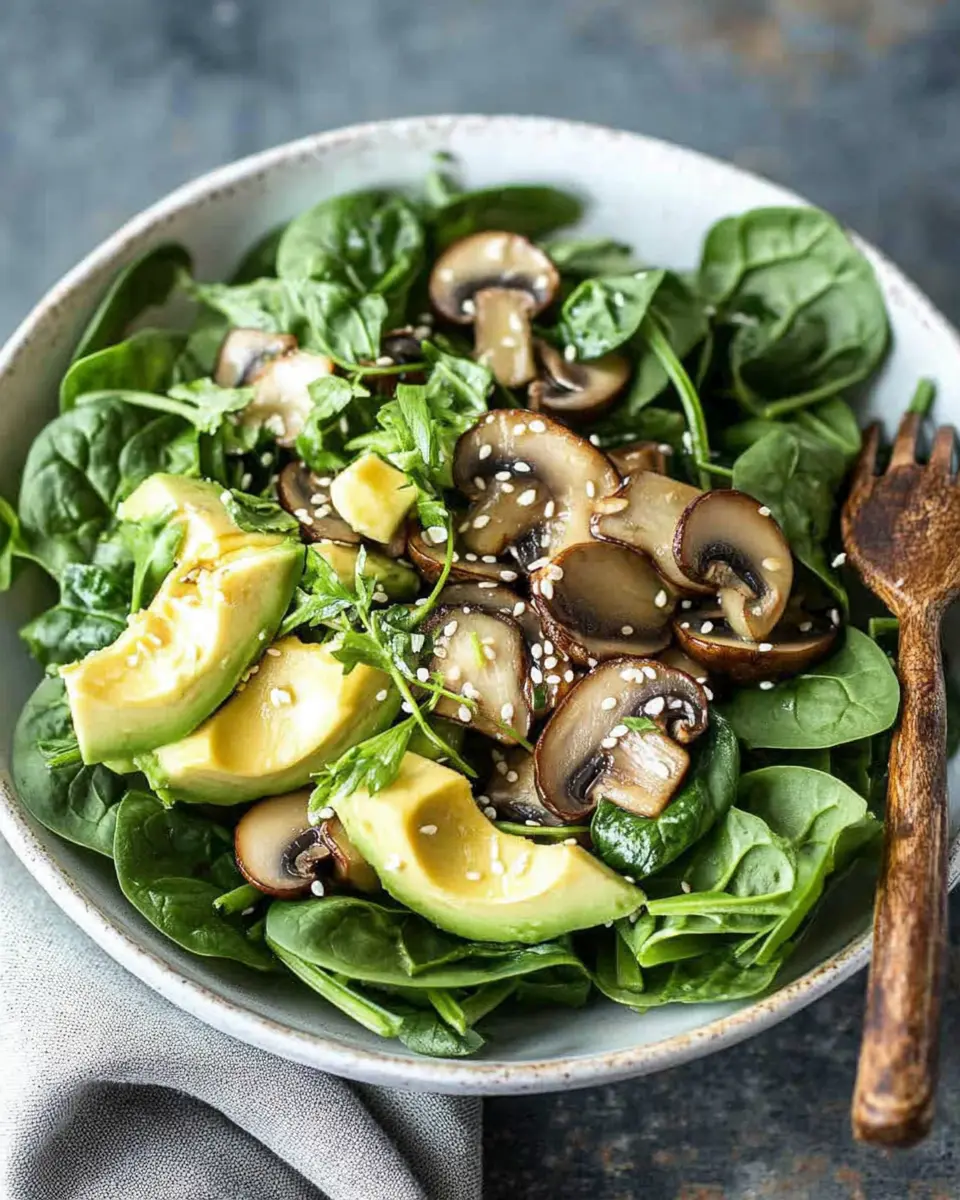 Spinatsalat mit Champignons und Avocado: The Best Fresh Twist 7 urpyafyzbbdnyitires6