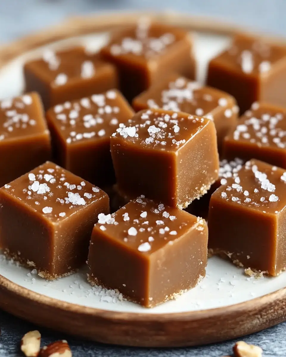 Keto Gesalzene Tahini- und Karamell-Fudge First Image First Image