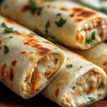 Hähnchen-Wraps mit Käse und Knoblauch First Image First Image