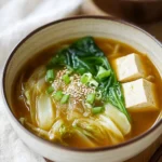 Kohl Sojabohnenpaste Suppe – Baechu Doenjang Guk genießen First Image First Image