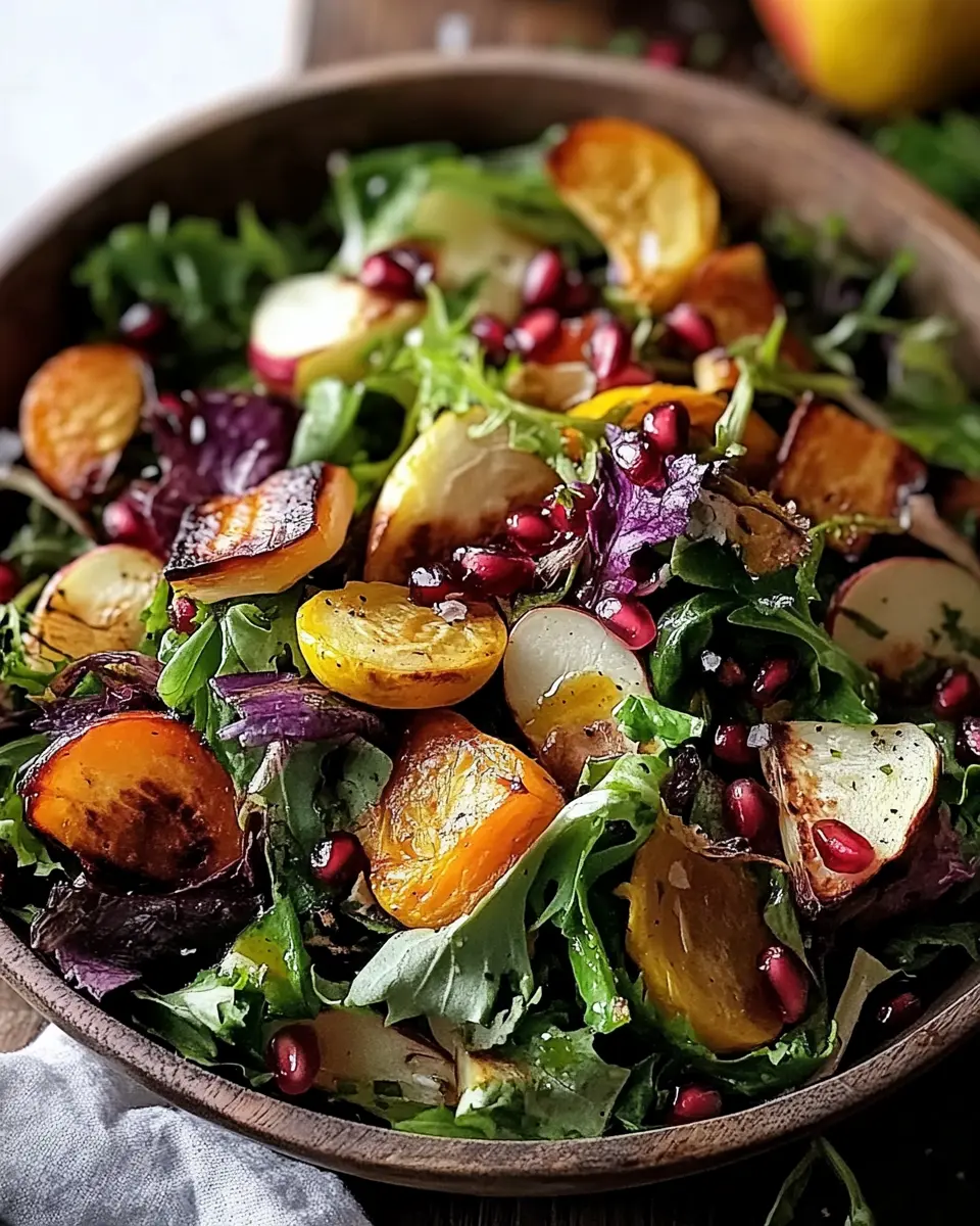 Rustikaler Wintersalat mit Sherry Vinaigrette: Knackig, aromatisch & perfekt für kalte Tage First Image First Image