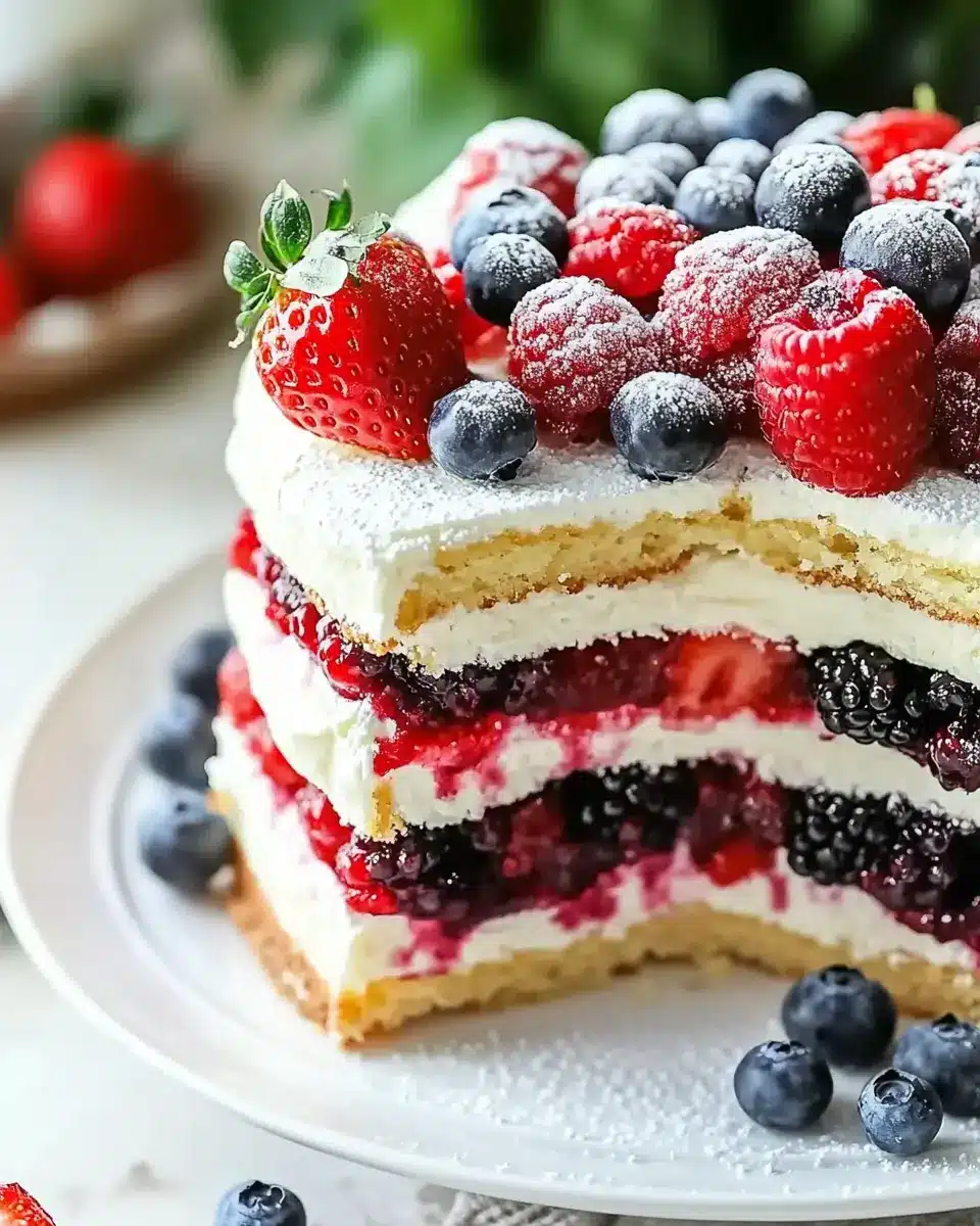 Beeren Mascarpone Torte: Sommerliche Verführung mit Frische und Cremigkeit First Image First Image