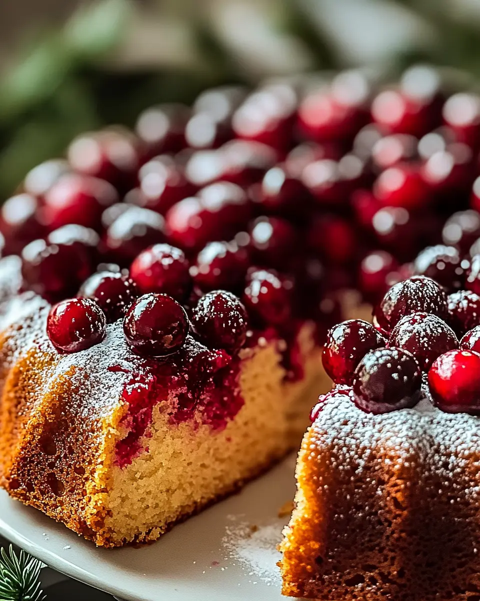Weihnachtlicher Cranberry-Rührkuchen First Image First Image