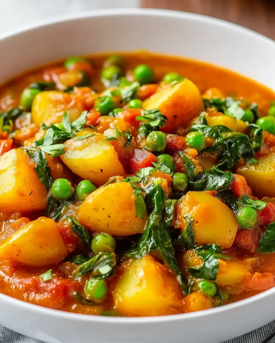 Veganes Kartoffelcurry mit Spinat: Schnelles, gesundes Genussfeeling 6