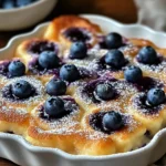 Blaubeer Buttermilch Pfannkuchen Auflauf für den Brunch First Image First Image