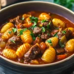 Gnocchi Gulasch Topf: Herzhaftes Onepot-Wunder für kalte Tage First Image First Image