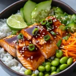 Frische Teriyaki-Lachs-Bowls First Image First Image