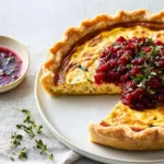 Kichererbsen-Quiche mit Cranberry-Salsa First Image First Image