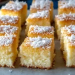 Wattekuchen mit Pudding und Kokos – Der fluffigste Blechkuchen überhaupt First Image First Image